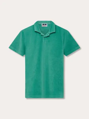 Men's Riviera Green Powell Terry Polo Shirt