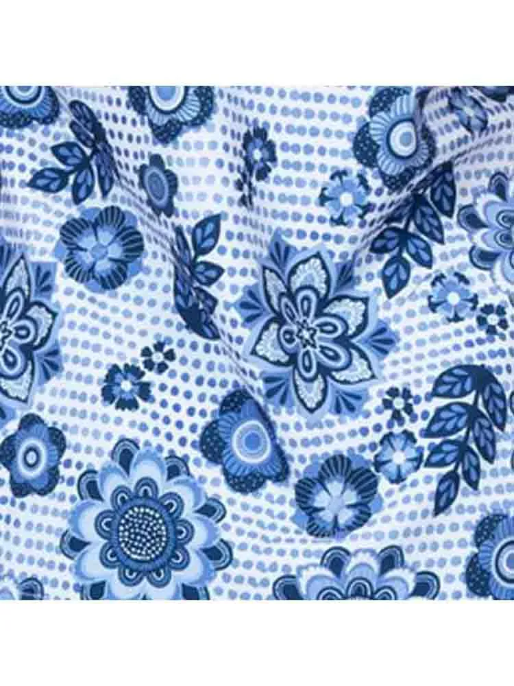 Meraki Sport Women's Print Scrub Top | Summer Blooms