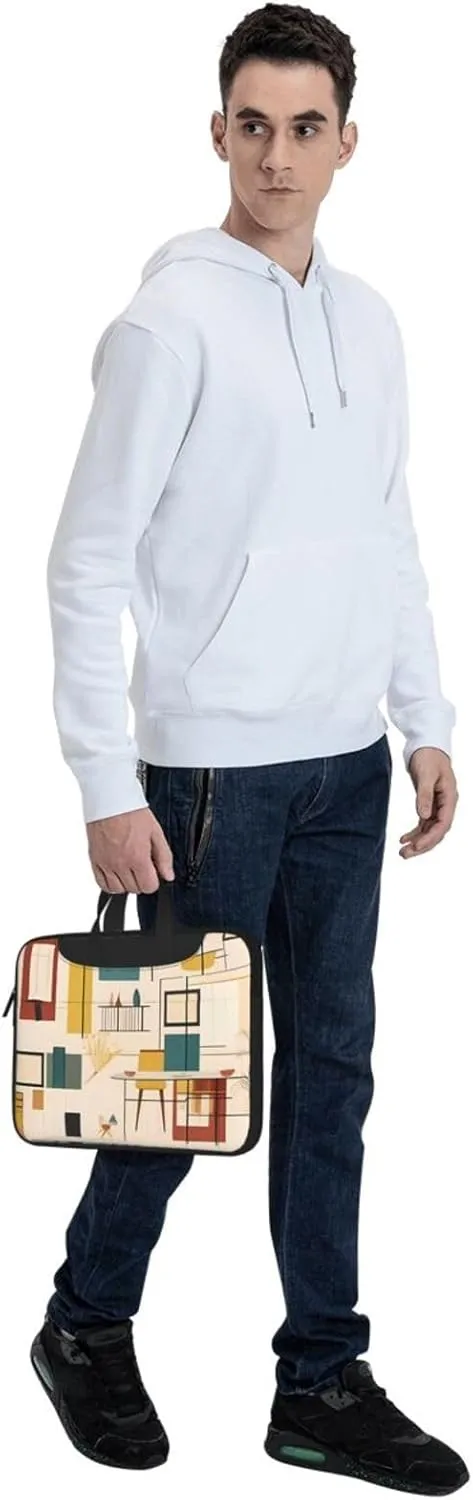 Mid Century Modern Laptop Tote Bag for Men Women Laptop Sleeve Shoulder Briefcase Messenger Computer Bag
