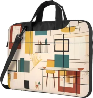 Mid Century Modern Laptop Tote Bag for Men Women Laptop Sleeve Shoulder Briefcase Messenger Computer Bag