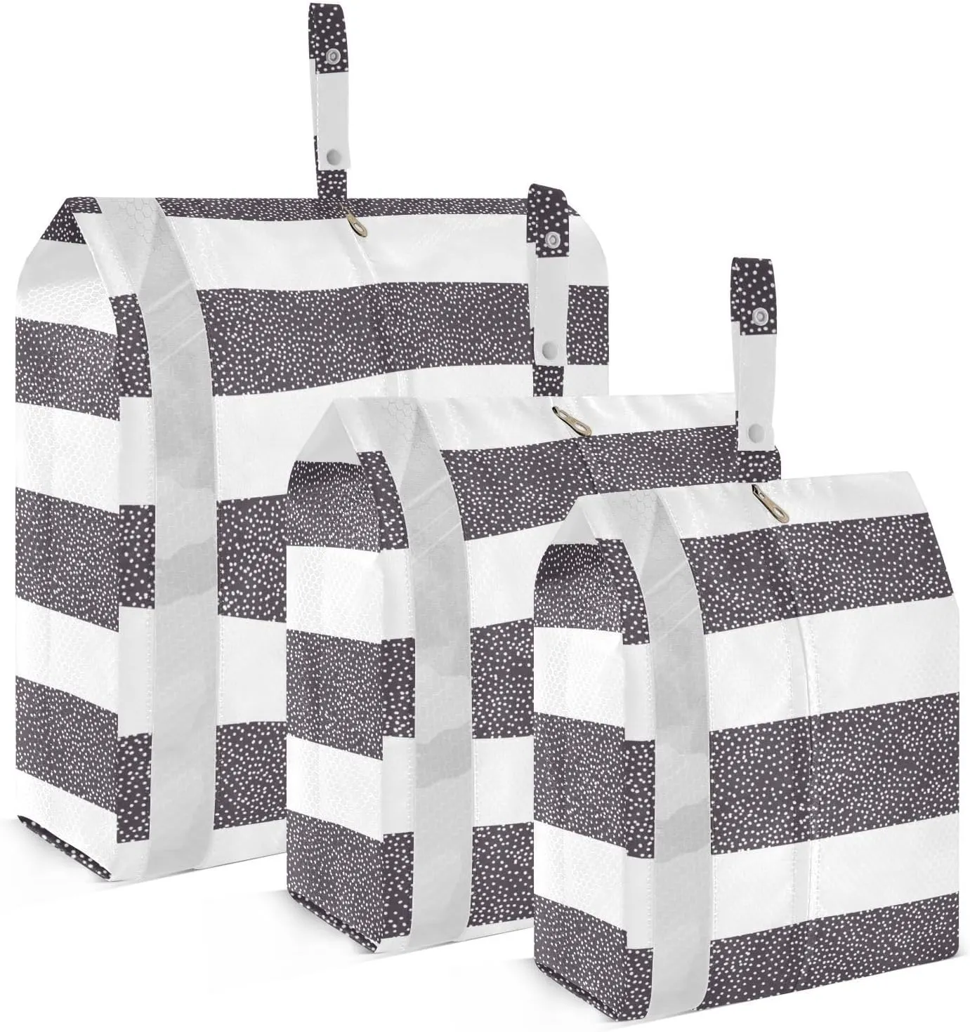 Modern Stripes 3 Set Travel Packing Cubes For Suitcases, Foldable, Garment Bag Closet Storage, Luggage Space Saver, Organizadores De Maletas Para