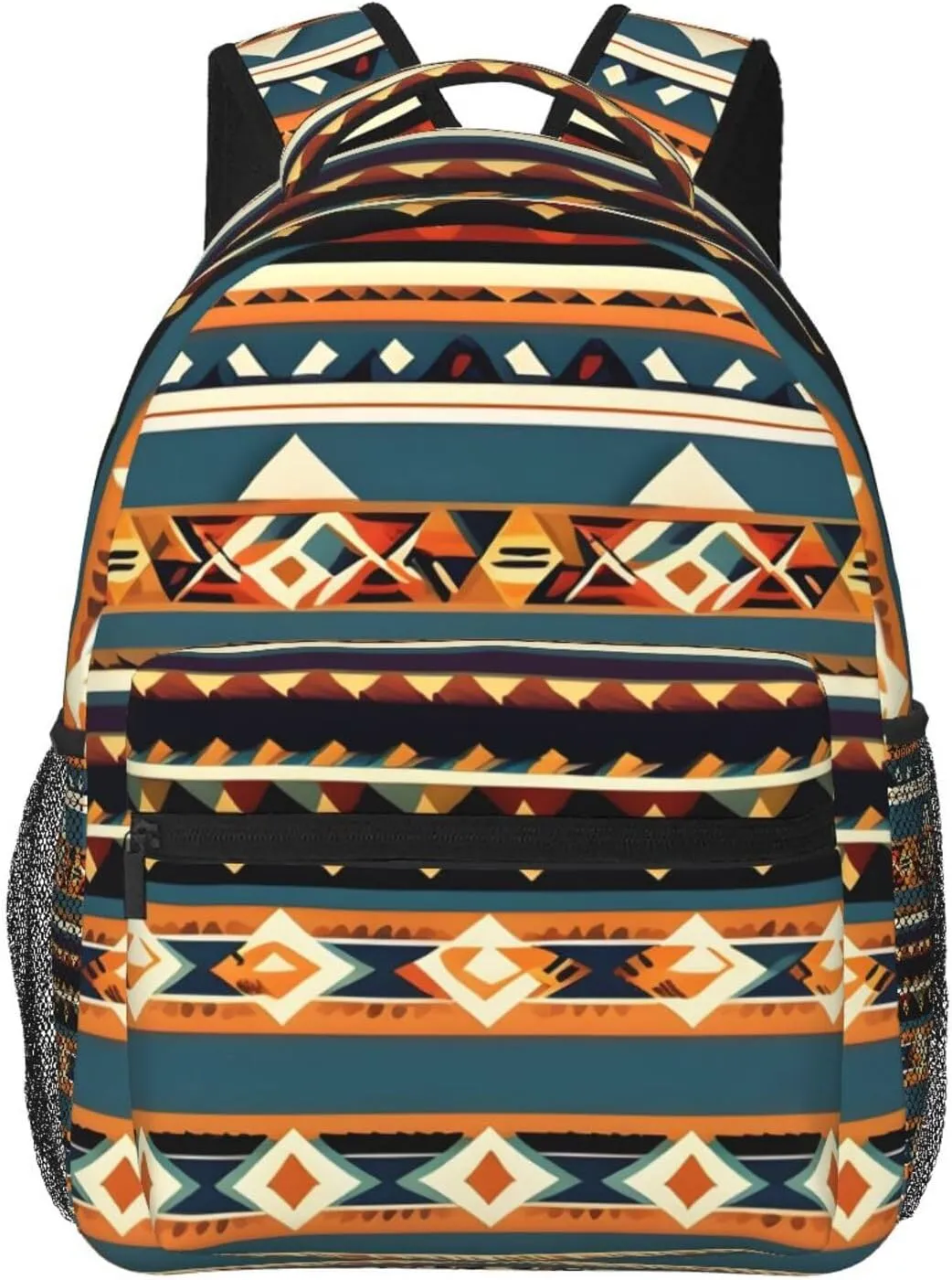 Native American Pattern Print Laptop Backpack Stylish Bookbag College Daypack Travel Business Work Bag For Men Women
