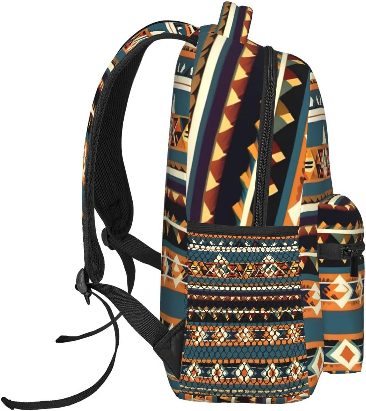 Native American Pattern Print Laptop Backpack Stylish Bookbag College Daypack Travel Business Work Bag For Men Women