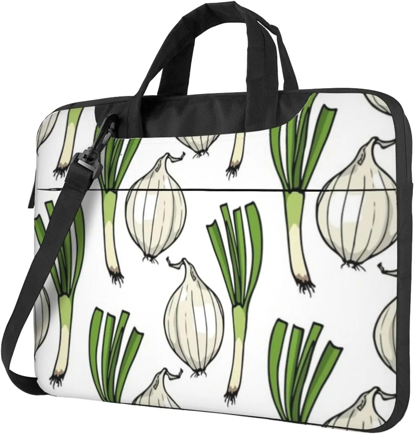 Onion Pattern Modern 13-15.6 Inch Laptop Bag For Man And Women, Computer Messenger Bag, Trendy Shoulder Strap Design