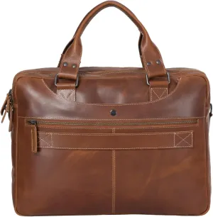Premium 16-Inch Leather Laptop Briefcases & Messenger Bag The Perfect Office Satchel for Modern Professionals men and women
