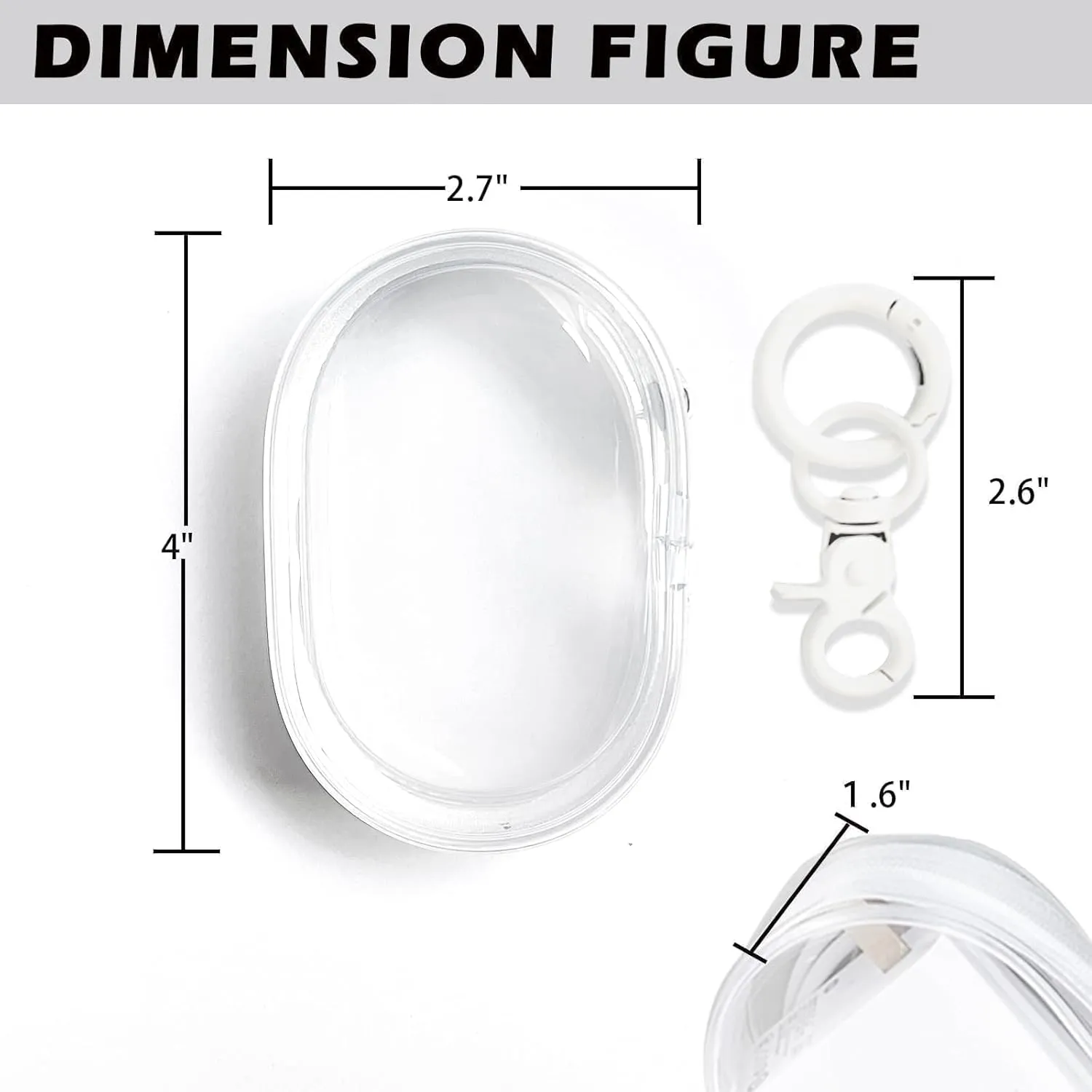 PVC Storage Bag for Organizing Data Cables, Chargers, Earphone, Earbud, Keys, Change, Camera Chips, Portable Transparent Storage Pouch, Multi-Functional Storage Box (2 pcs White   White)