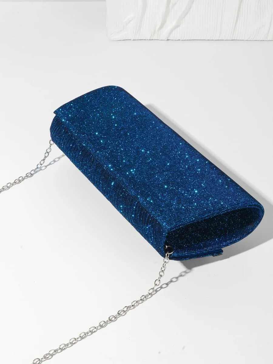 Rhinestone Bow Clutch Purses Women Shiny Evening Handbag Chic Evening Clutch Bag with Chain for Party Prom Wedding