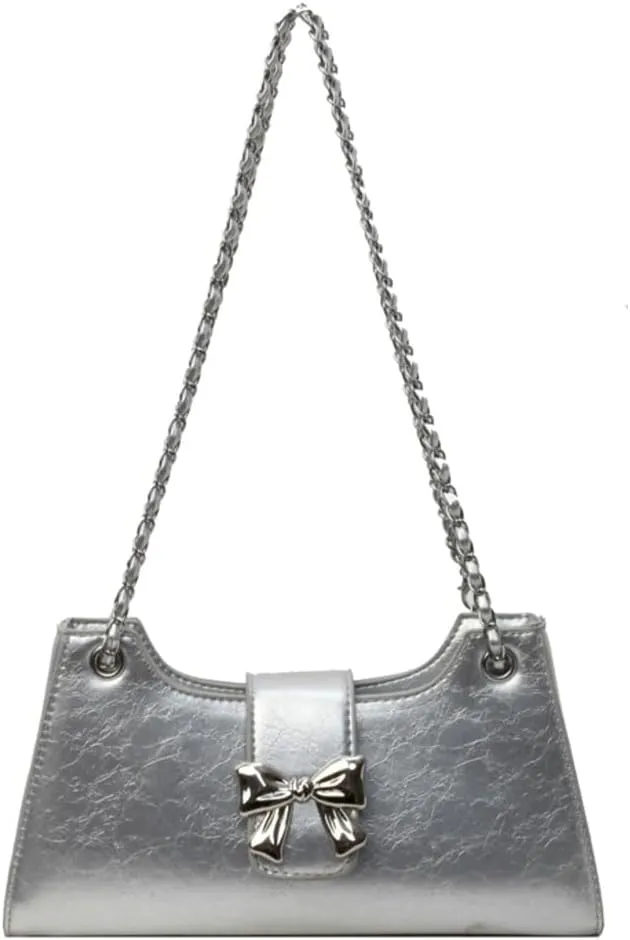 Shoulder Bag for Women Trendy Cute Bow Tote Bags Purse Y2k Hobo Crossbody Bags Casual