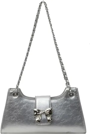 Shoulder Bag for Women Trendy Cute Bow Tote Bags Purse Y2k Hobo Crossbody Bags Casual