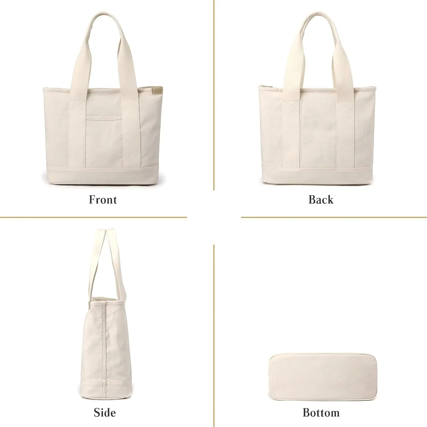 Shoulder Casual Top Handle Large Capacity Chic Hobo for Work Shopping Travel Dail Women Handbag Canvas Tote