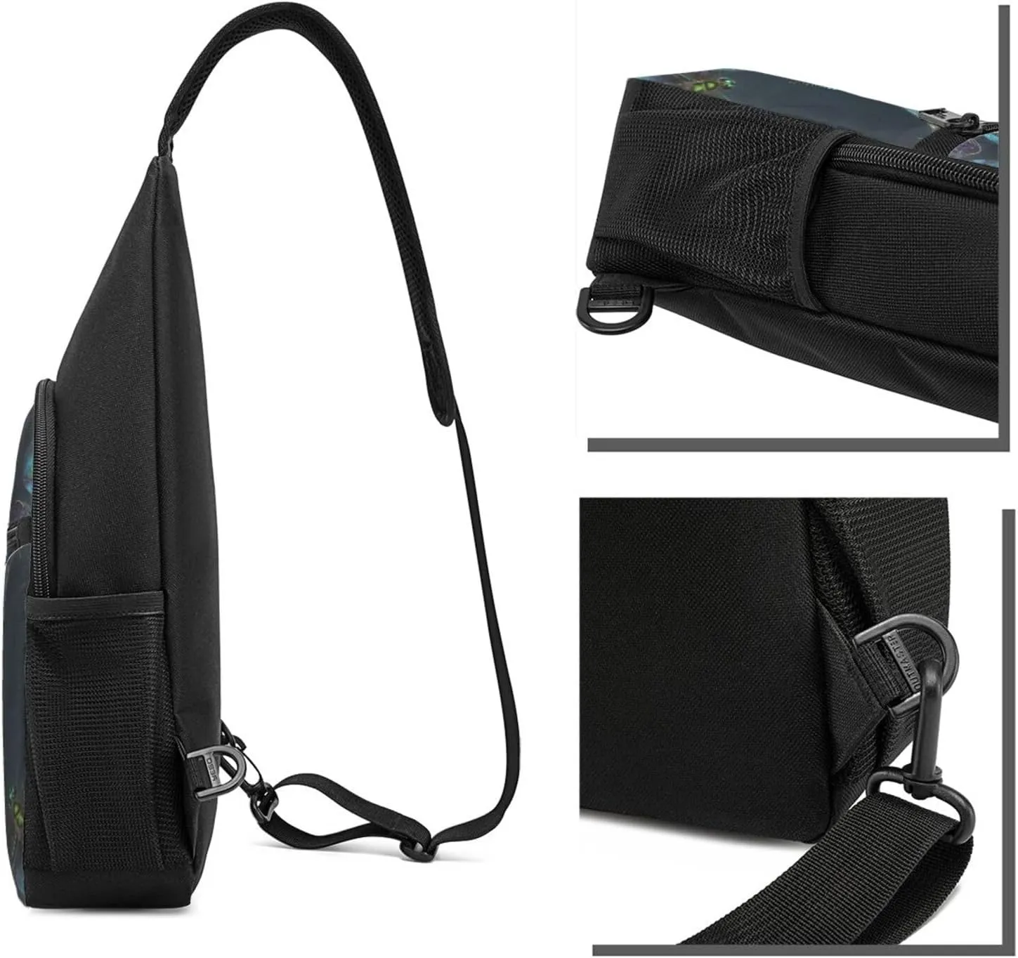 Sling bag for Women Men Trendy Sling Bakpack Casual Chest Bag Dragonfly Fanny Pack for Travel Hiking