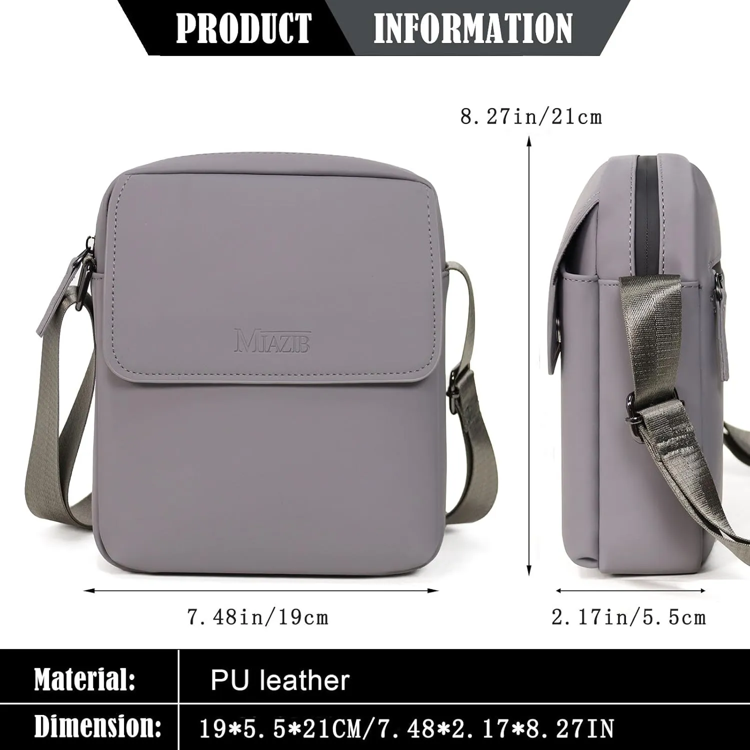 Small Crossbody Bag for Men & Women Messenger Shoulder Bags Crossbody Satchel Bag Men's Side Bags Over the Shoulder