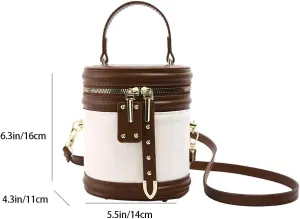 Stylish Christmas Gifts for Women: Vintage Crossbody Handbag & Bucket Tote Bag Makeup Bag  Perfect for Holiday Glam!