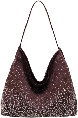 Stylish Diamond Tote Bag for Women Large Capacity Shoulder Bag Hobo Bag Satchel Purse Shopping Bag Work Bag