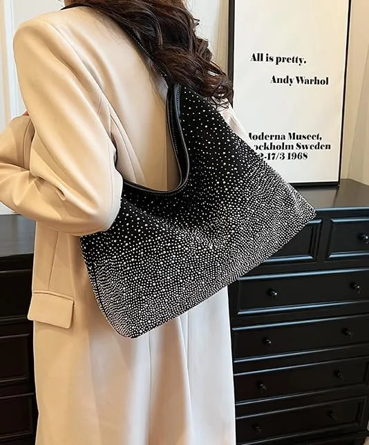 Stylish Diamond Tote Bag for Women Large Capacity Shoulder Bag Hobo Bag Satchel Purse Shopping Bag Work Bag