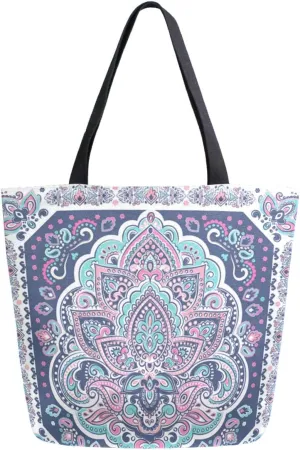 Stylish Funny Pattern Extra Large Shoulder Tote Bag for Beach Travel Weekender Gym Grocery Shopping