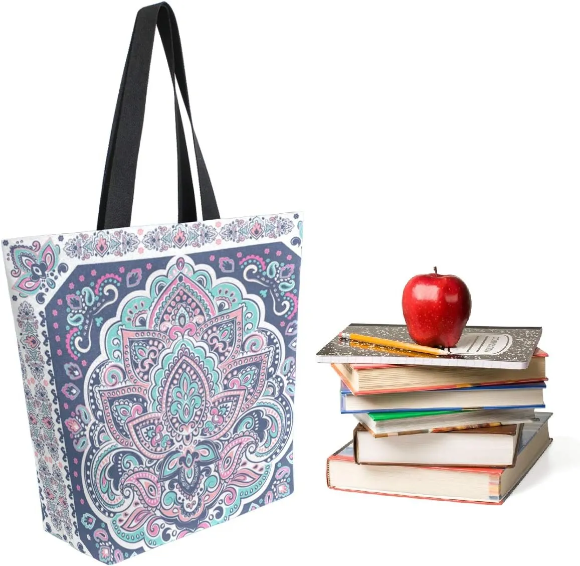 Stylish Funny Pattern Extra Large Shoulder Tote Bag for Beach Travel Weekender Gym Grocery Shopping