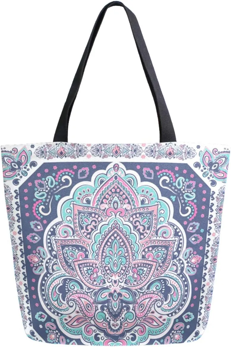 Stylish Funny Pattern Extra Large Shoulder Tote Bag for Beach Travel Weekender Gym Grocery Shopping