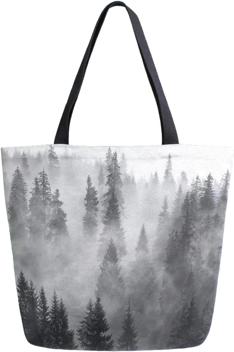 Stylish Funny Pattern Extra Large Shoulder Tote Bag for Beach Travel Weekender Gym Grocery Shopping