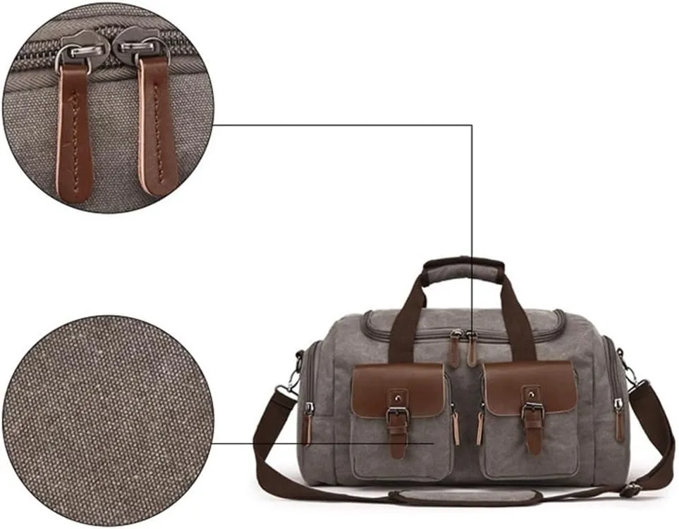 Stylish Garment Duffle Bag for Business Leisure Travel Weekender Overnight Waterproof Waxed Canvas