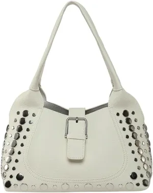 Stylish Hobo Bags for Women Studded Rivet Tote Bags for Women Underarm Shoulder Bag Bucket Handbag Trendy Purse Travel Work