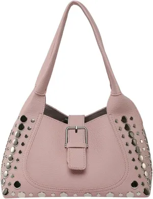 Stylish Hobo Bags for Women Studded Rivet Tote Bags for Women Underarm Shoulder Bag Bucket Handbag Trendy Purse Travel Work