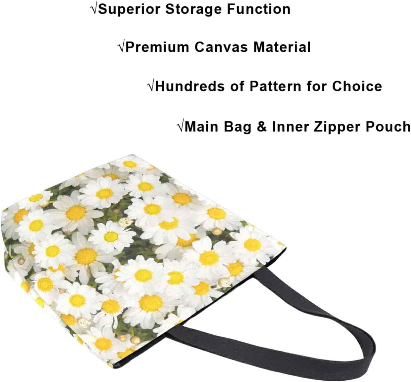 Stylish Print Extra Large Shoulder Tote Bag for Beach Travel Weekender Gym Grocery Shopping