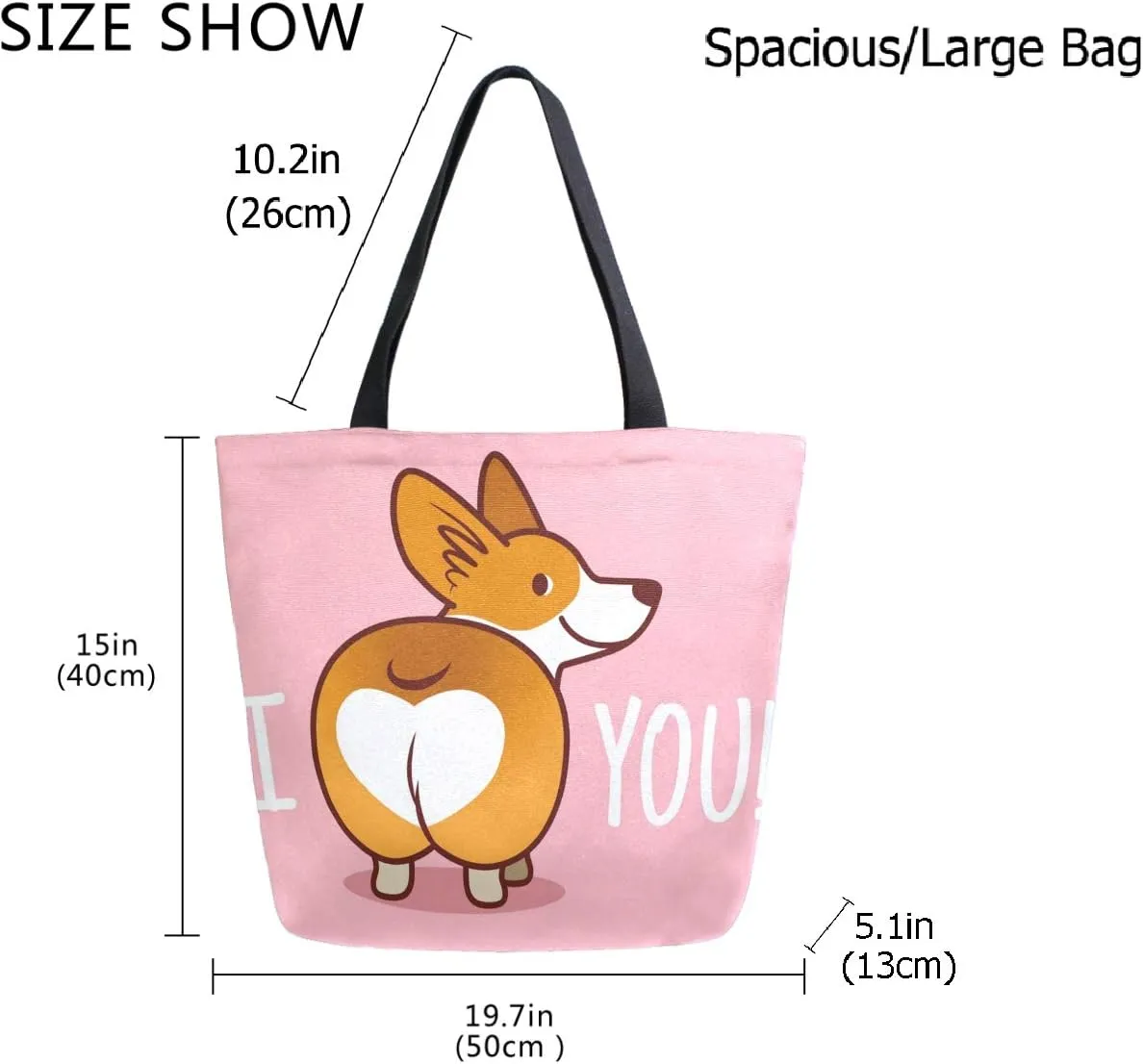 Stylish Print Extra Large Shoulder Tote Bag for Beach Travel Weekender Gym Grocery Shopping
