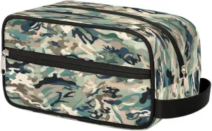 Toiletry Bag for Boys Man Forest Military Camouflage,Travel Toiletry Bag for Woman Comestic Makeup Bag,Waterproof Shaving Bag for Toiletries Accessories Travel Essentials