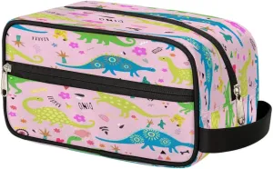 Toiletry Bag for Boys Man Funny Dinosaur Pattern,Travel Toiletry Bag for Woman Comestic Makeup Bag,Waterproof Shaving Bag for Toiletries Accessories Travel Essentials