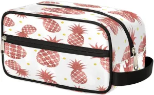 Toiletry Bag for Boys Man Pastel Pineapple Fruit,Travel Toiletry Bag for Woman Comestic Makeup Bag,Waterproof Shaving Bag for Toiletries Accessories Travel Essentials