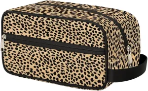 Toiletry Bag for Boys Man Vintage Animal Leopard Print,Travel Toiletry Bag for Woman Comestic Makeup Bag,Waterproof Shaving Bag for Toiletries Accessories Travel Essentials