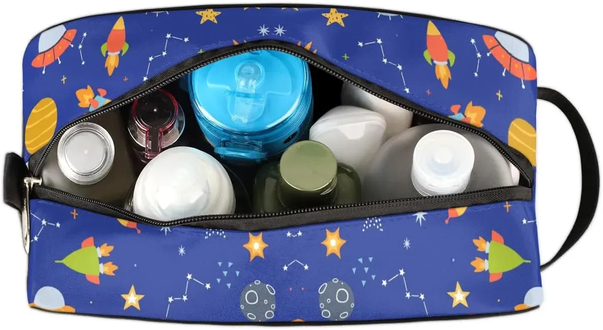 Toiletry Bag for Boys Man,SpaceTravel Toiletry Bag for Woman Comestic Makeup Bag,Waterproof Shaving Bag for Toiletries Accessories Travel Essentials,
