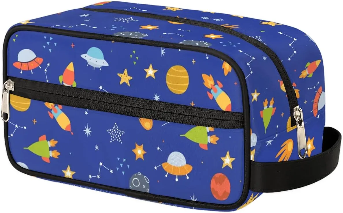 Toiletry Bag for Boys Man,SpaceTravel Toiletry Bag for Woman Comestic Makeup Bag,Waterproof Shaving Bag for Toiletries Accessories Travel Essentials,