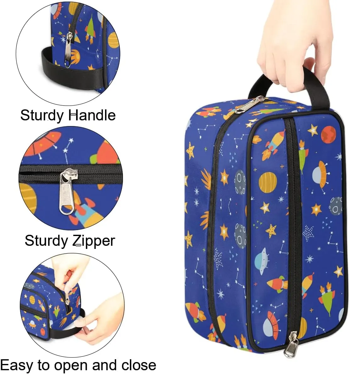 Toiletry Bag for Boys Man,SpaceTravel Toiletry Bag for Woman Comestic Makeup Bag,Waterproof Shaving Bag for Toiletries Accessories Travel Essentials,