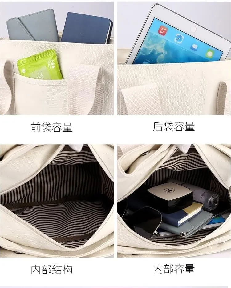 Tote Bag For Women Canvas Hobo Bags Stylish Mini Tote Handbag Fashion Satchel Bag Crossbody Travel Bags