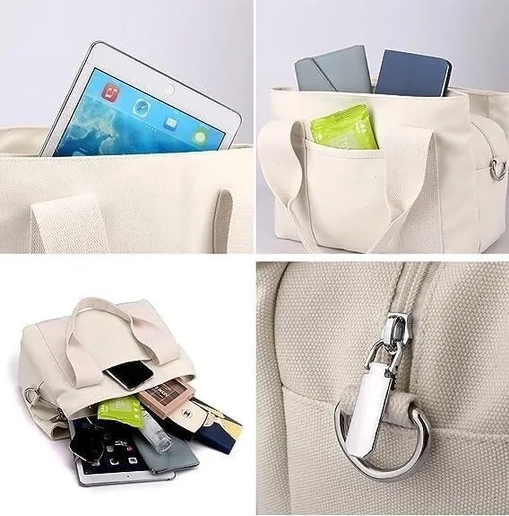 Tote Bag For Women Canvas Hobo Bags Stylish Mini Tote Handbag Fashion Satchel Bag Crossbody Travel Bags
