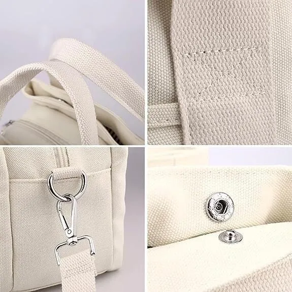 Tote Bag For Women Canvas Hobo Bags Stylish Mini Tote Handbag Fashion Satchel Bag Crossbody Travel Bags