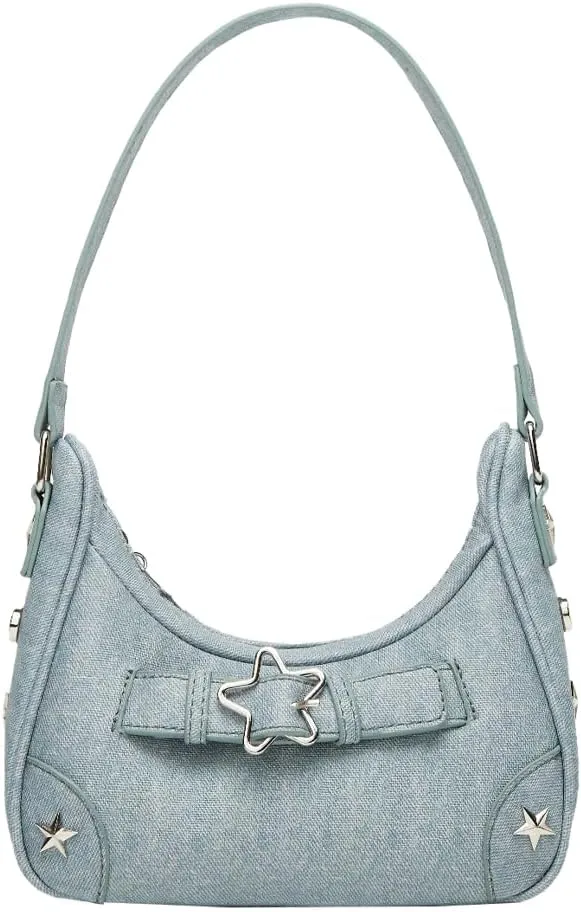 Trendy Purses for Women 2024 Black Purse Women's Shoulder Handbags Trendy Underarm Bag Leather Hobo Bags for Women