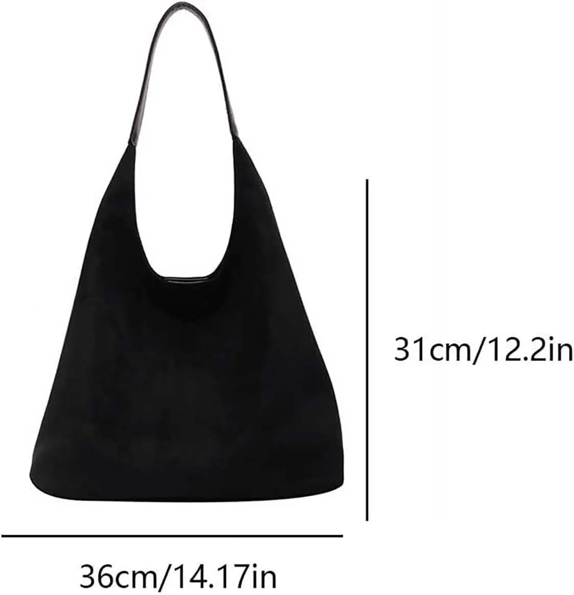 Unisex Hobo Nylon Crescent Crossbody Bag for Women Sling Shoulder Hobo Purse for Travel with Front Zipper Pocket