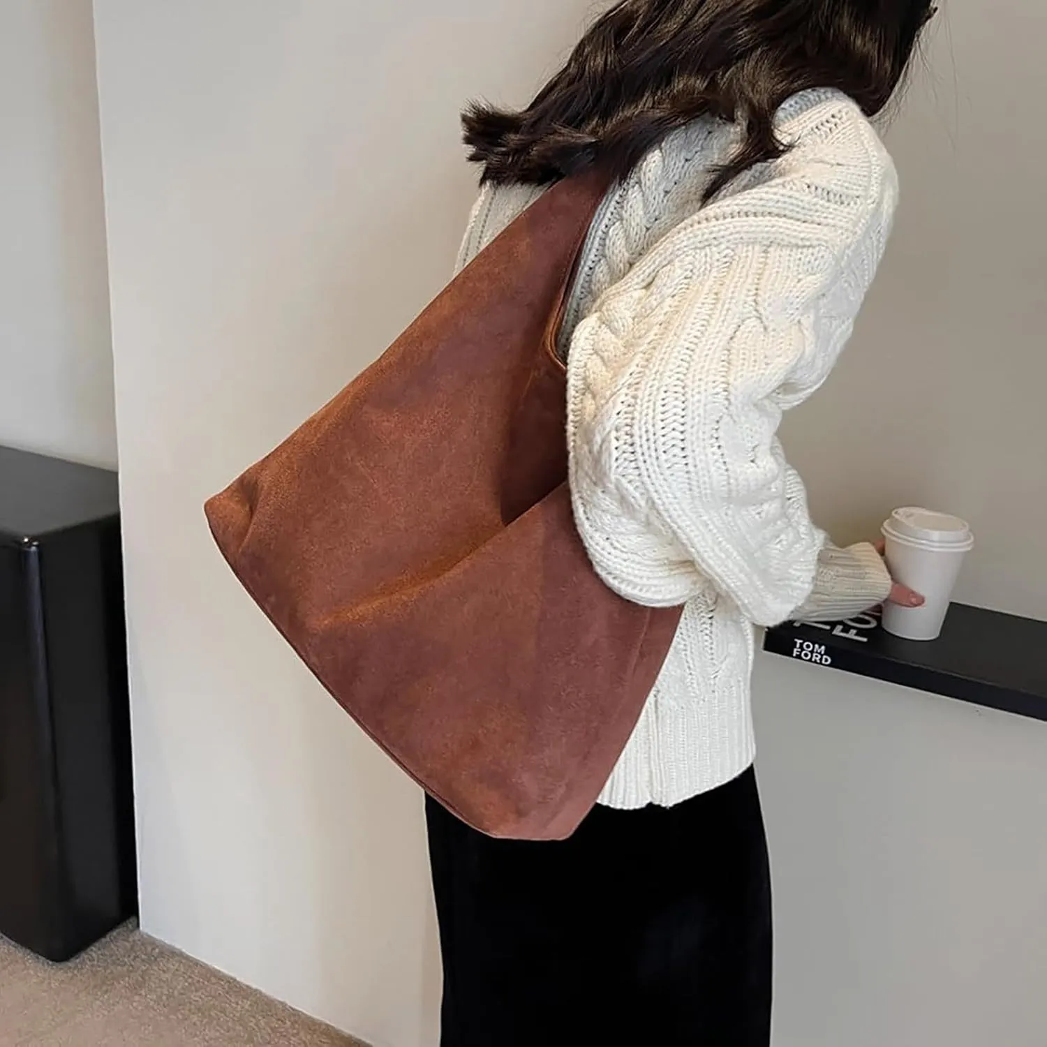 Unisex Hobo Nylon Crescent Crossbody Bag for Women Sling Shoulder Hobo Purse for Travel with Front Zipper Pocket