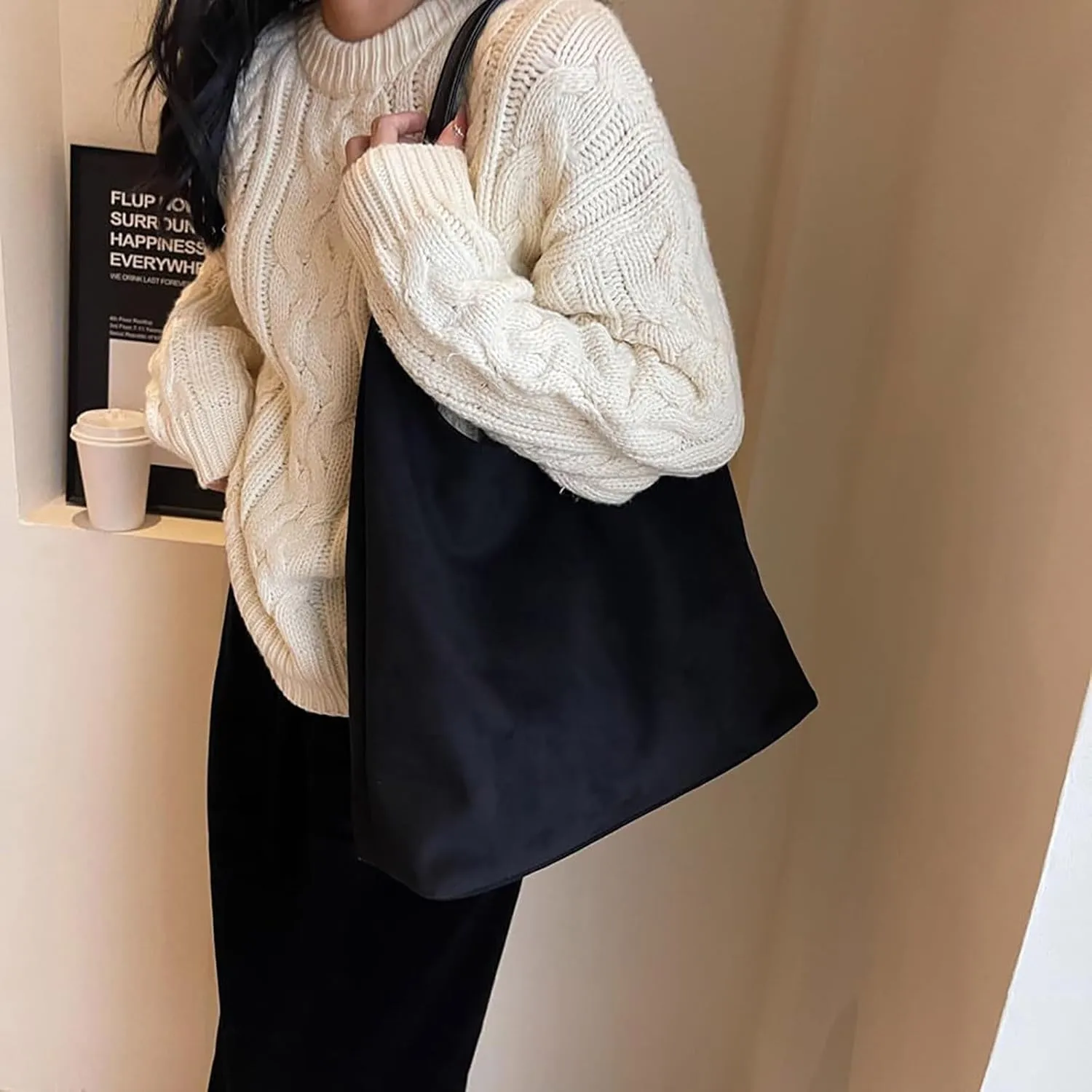Unisex Hobo Nylon Crescent Crossbody Bag for Women Sling Shoulder Hobo Purse for Travel with Front Zipper Pocket