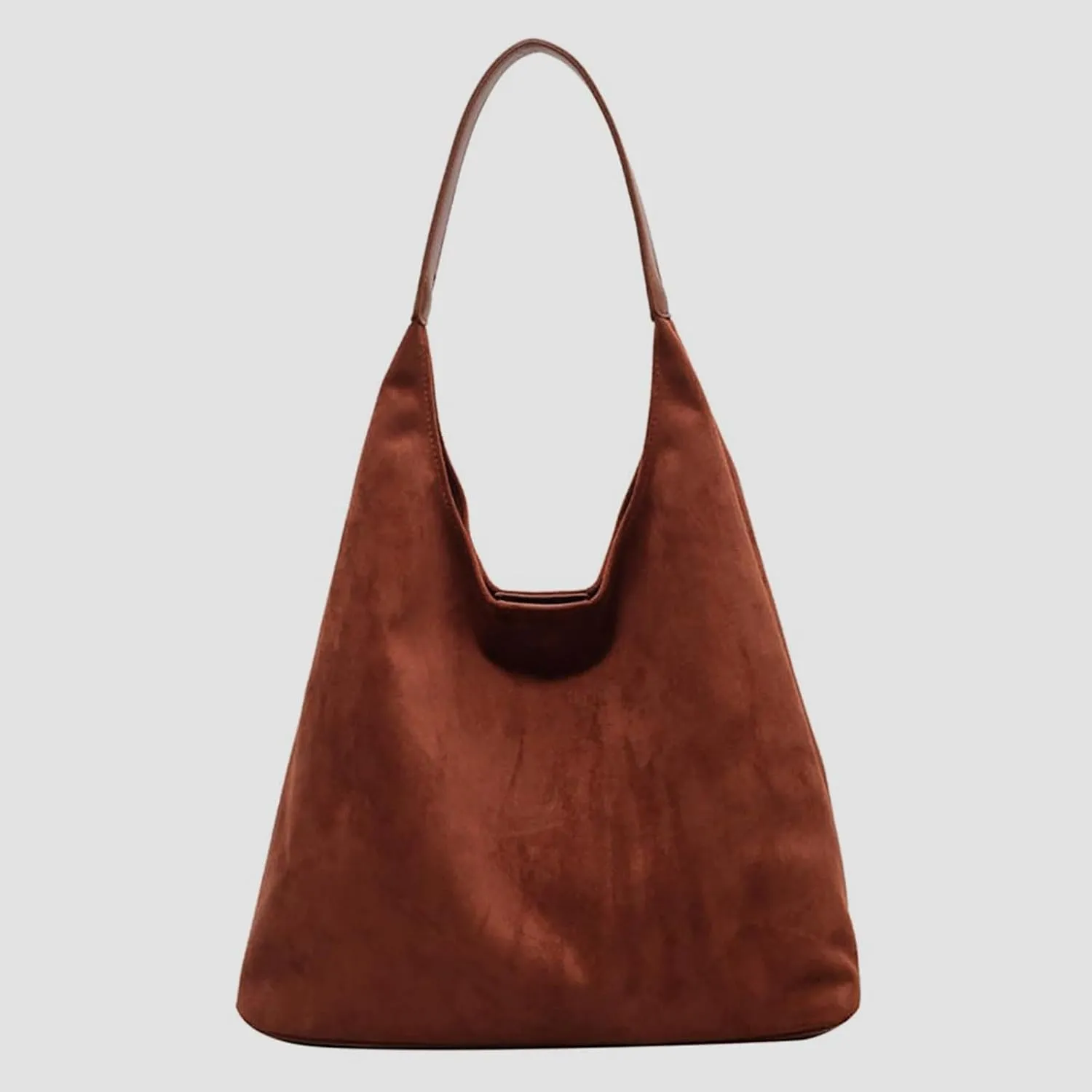 Unisex Hobo Nylon Crescent Crossbody Bag for Women Sling Shoulder Hobo Purse for Travel with Front Zipper Pocket