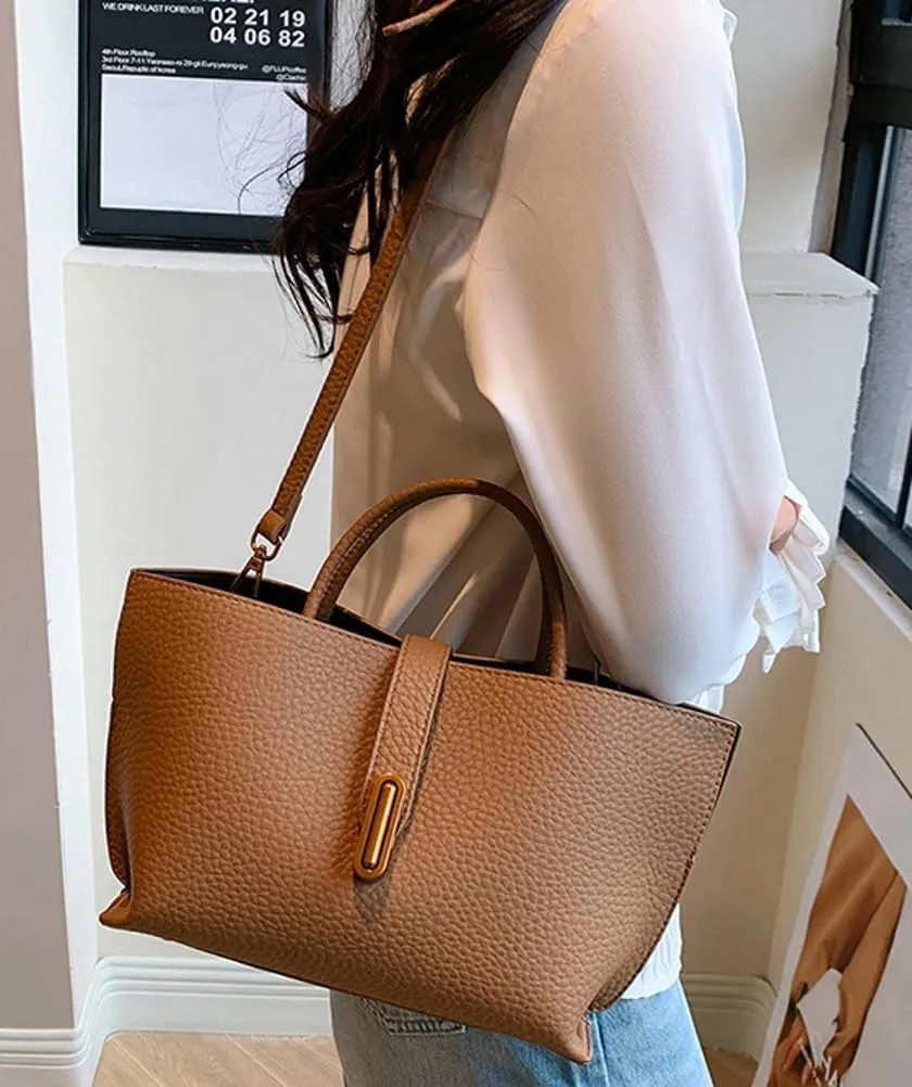 Vegan Leather Tote Bags for Women Y2K Trendy Large Vintage Hobo Purses Shoulder Handbags