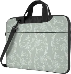 Vintage Farmhosue Chic Flowers Elegant 13-15.6 Inch Laptop Bag For Man And Women, Computer Messenger Bag, Trendy Shoulder Strap Design