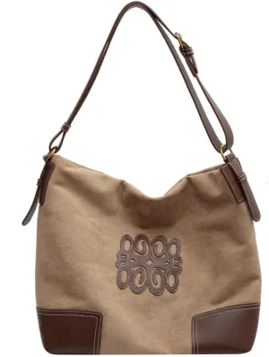 Vintage Suede Tote Bag Large Capacity Casual Hobo Bag Satchel Purse Chic Shoulder Handbag Crossbody Underarm Bag for Women