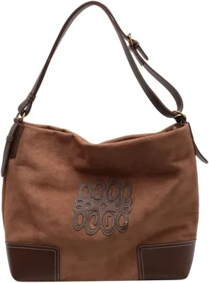 Vintage Suede Tote Bag Large Capacity Casual Hobo Bag Satchel Purse Chic Shoulder Handbag Crossbody Underarm Bag for Women