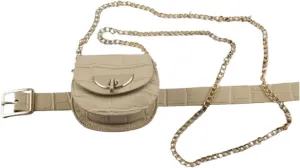 Waist Belt 2000s Streetwear Women Mini Leather Belt Bag Y2k Accessories Small Waist Bag Trendy (Khaki)