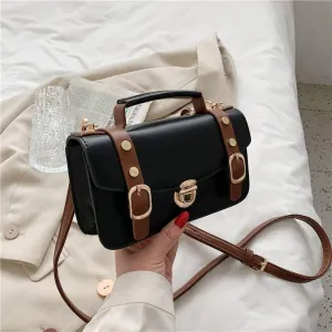 Women Handbags Shoulder Bags, Satchel Tote Bag, Leather Crossbody Bags For Women Travel Handbag Fashion Simple Shoulder Messenger Bag Ladies Cross Body Bags (Color : Black)