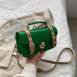 Women Handbags Shoulder Bags, Satchel Tote Bag, Leather Crossbody Bags For Women Travel Handbag Fashion Simple Shoulder Messenger Bag Ladies Cross Body Bags (Color : Green)